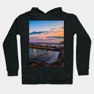 Summer Sunset Travel Beach Seaport Boats Hoodie